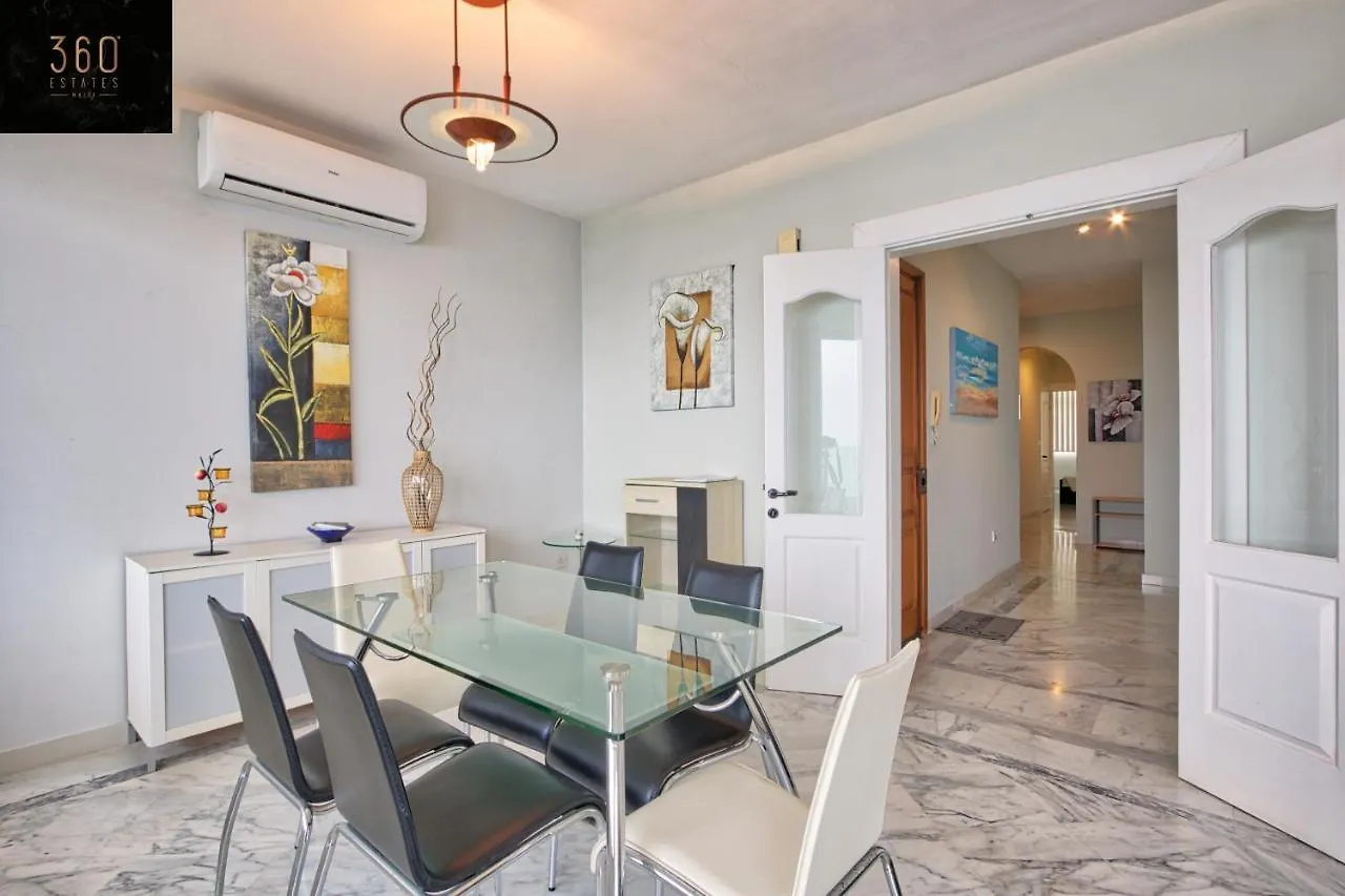 Seafront 3Br Apt In Tower Rd Sliema Opposite Beach By 360 Estates