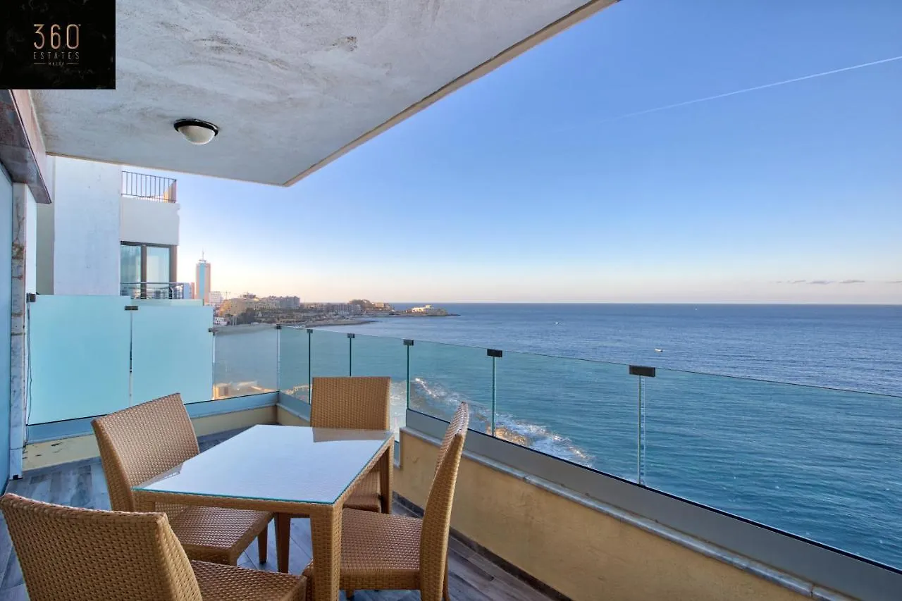 Seafront 3Br Apt In Tower Rd Sliema Opposite Beach By 360 Estates Malta